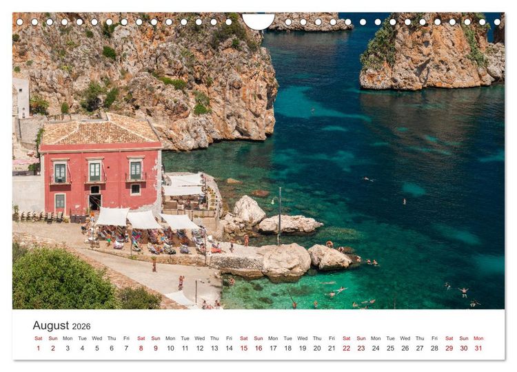 Produktbild: Sicily - The island where winter does not exist (Wall Calendar 2026 DIN A4 landscape), CALVENDO 12 Month Wall Calendar