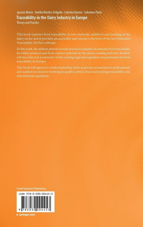 Produktbild: Traceability in the Dairy Industry in Europe