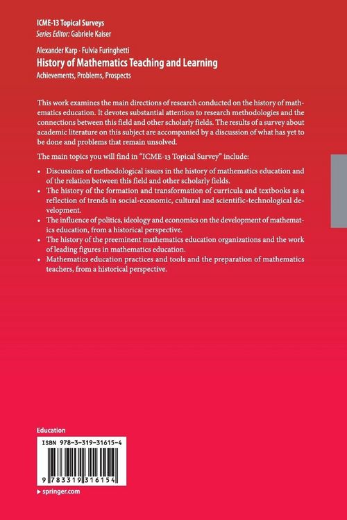 Produktbild: History of Mathematics Teaching and Learning
