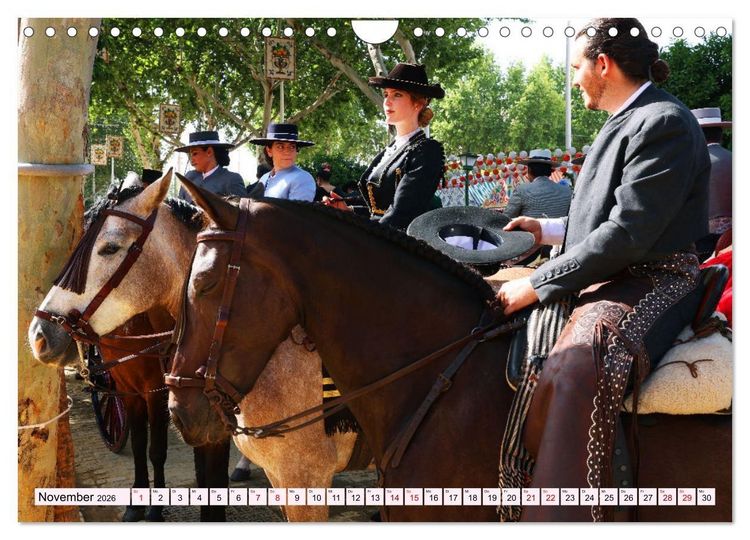 Produktbild: Feria de Abril (Wandkalender 2026 DIN A4 quer), CALVENDO Monatskalender
