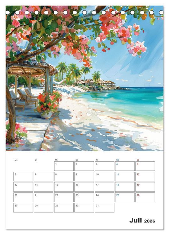 Produktbild: Sand zwischen den Zehen (Tischkalender 2026 DIN A5 hoch), CALVENDO Monatskalender