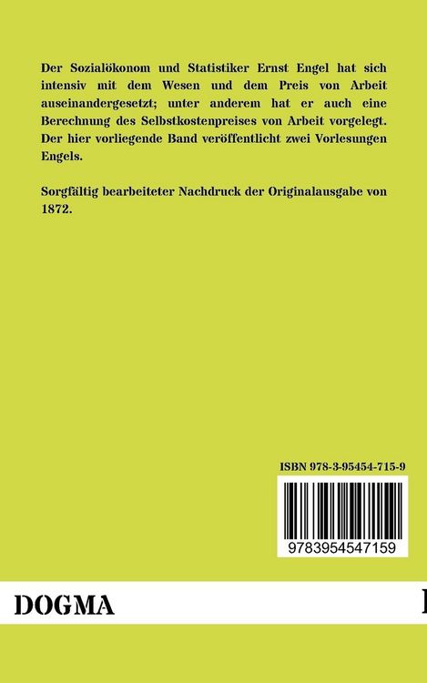 Produktbild: Der Preis der Arbeit