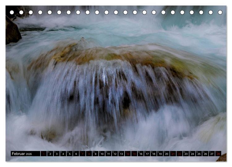 Produktbild: Faszination wildes Wasser (Tischkalender 2026 DIN A5 quer), CALVENDO Monatskalender