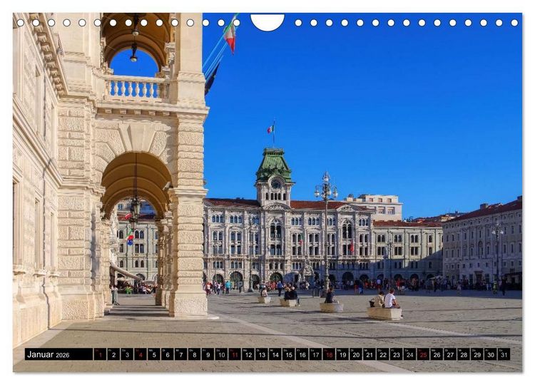 Produktbild: Triest - Habsburger Erbe und italienisches Flair (Wandkalender 2026 DIN A4 quer), CALVENDO Monatskalender
