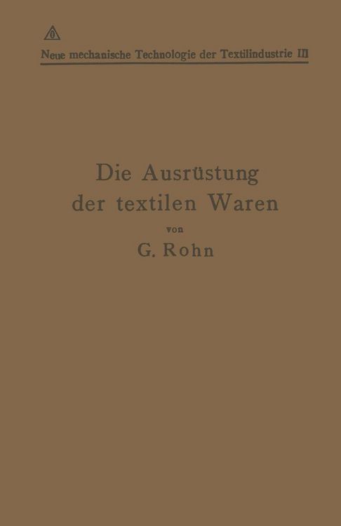 Produktbild: Die Ausr&uuml;stung der textilen Waren