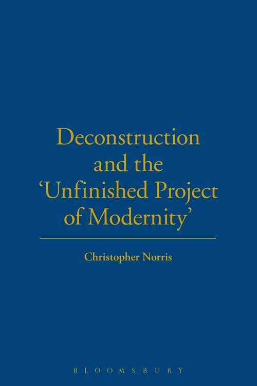 Produktbild: Deconstruction and the 'Unfinished Project of Modernity'