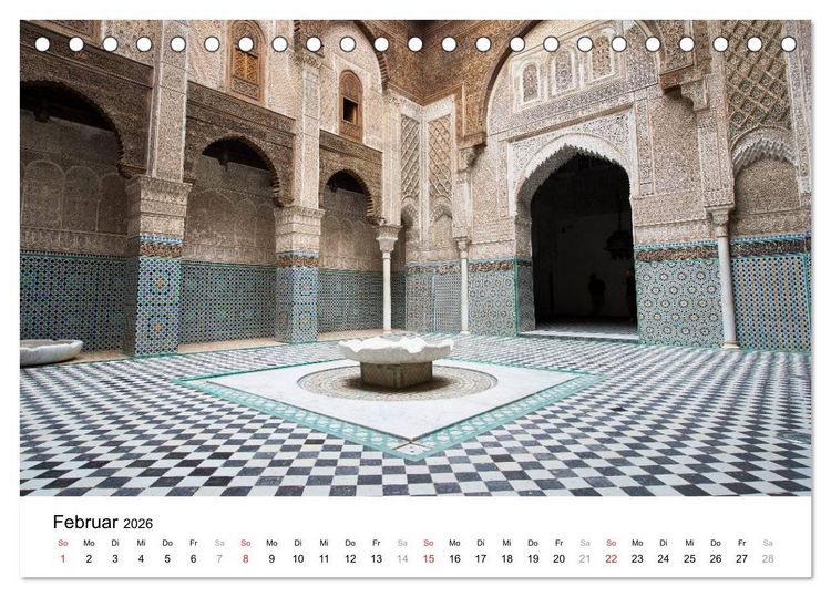 Produktbild: M&auml;rchenhaftes Marokko (Tischkalender 2026 DIN A5 quer), CALVENDO Monatskalender