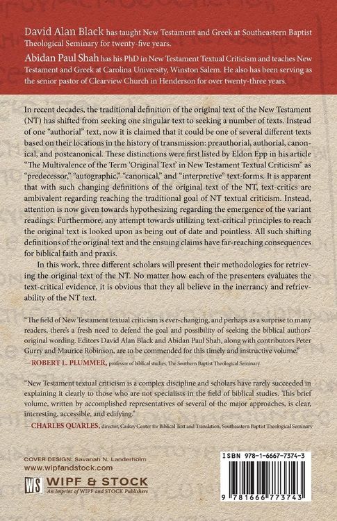 Produktbild: Can We Recover the Original Text of the New Testament?