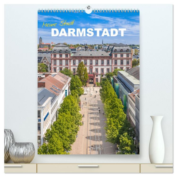 Produktbild: Meine Stadt Darmstadt (hochwertiger Premium Wandkalender 2026 DIN A2 hoch), Kunstdruck in Hochglanz