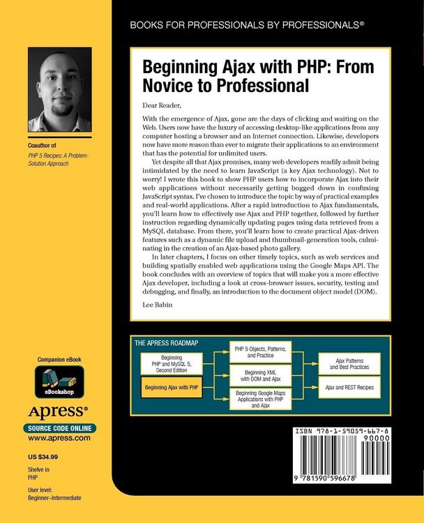 Produktbild: Beginning Ajax with PHP