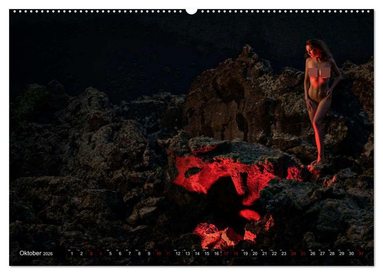 Produktbild: Lanzarote - Aktaufnahmen auf der Vulkaninsel (Wandkalender 2026 DIN A2 quer), CALVENDO Monatskalender