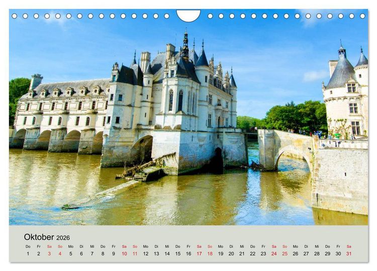 Produktbild: Frankeichs Bauwerke - Schl&ouml;ser und Burgen in der Grand Nation (Wandkalender 2026 DIN A4 quer), CALVENDO Monatskalender