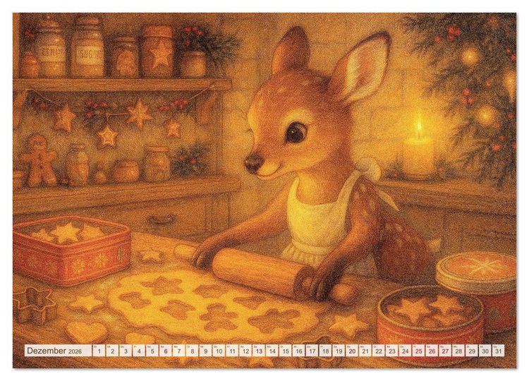Produktbild: Zuhause bei den Kleinen. Ein Jahr voller tierischer R&uuml;ckzugsorte. (Wandkalender 2026 DIN A2 quer), CALVENDO Monatskalender