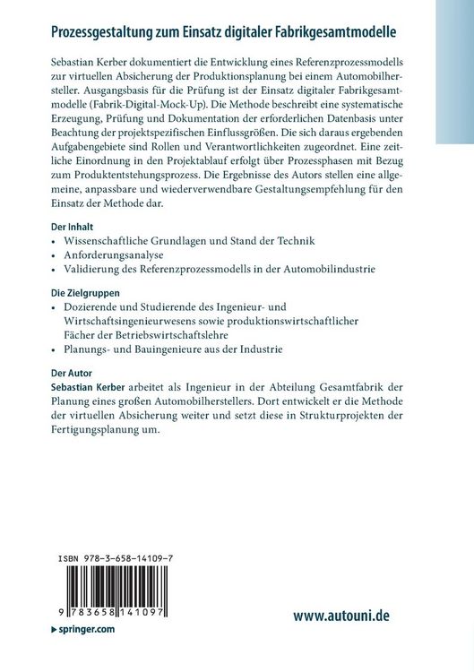Produktbild: Prozessgestaltung zum Einsatz digitaler Fabrikgesamtmodelle