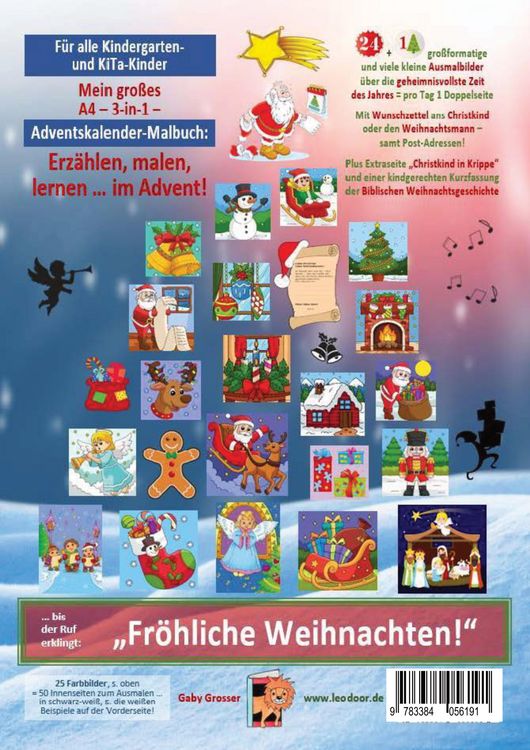 Produktbild: Erz&auml;hlen, malen, lernen &hellip; im Advent!