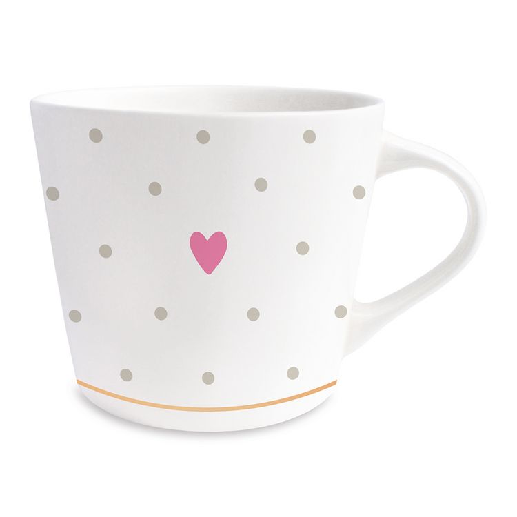 Produktbild: Goldtasse Herz (Punkte)