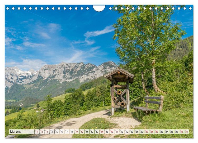 Produktbild: Wanderparadies Bayerische Alpen (Wandkalender 2026 DIN A4 quer), CALVENDO Monatskalender