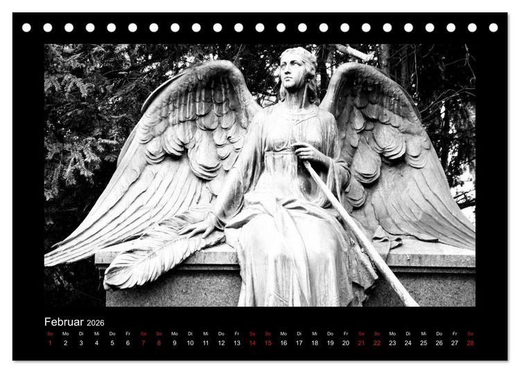 Produktbild: Die Engel von Melaten (Tischkalender 2026 DIN A5 quer), CALVENDO Monatskalender