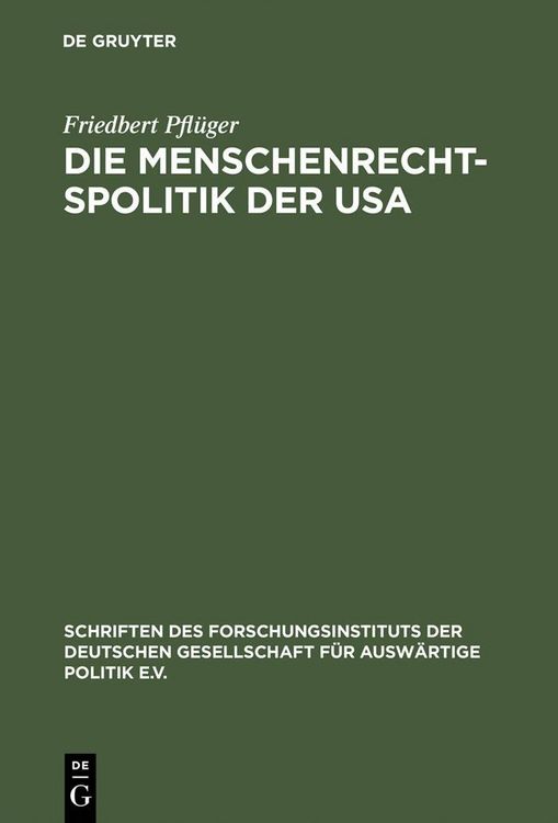 Produktbild: Die Menschenrechtspolitik der USA
