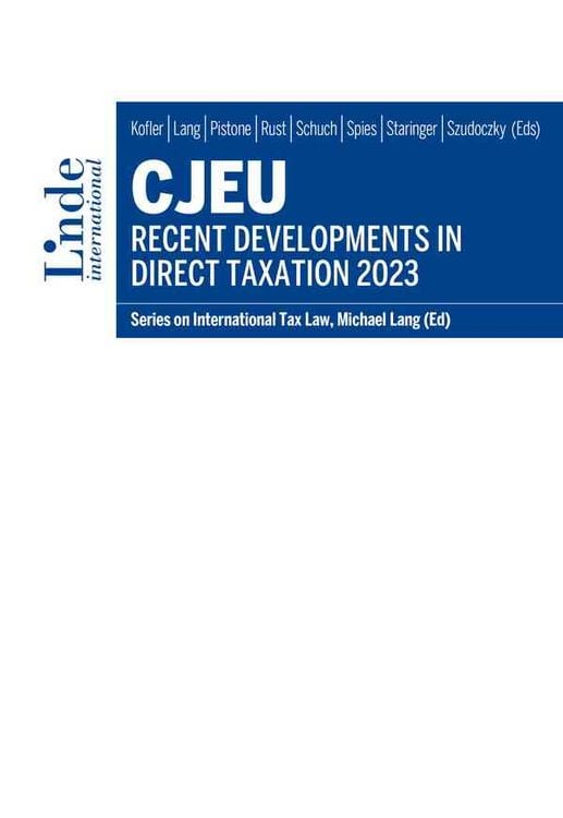 Produktbild: CJEU - Recent Developments in Direct Taxation 2023