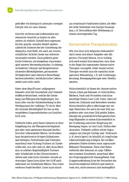 Produktbild: Meine Adipositas-OP. Magenverkleinerung, Magenband, Bypass & Co.
