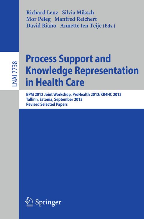 Produktbild: Process Support and Knowledge Representation in Health Care