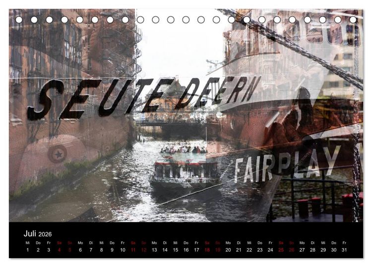 Produktbild: Hamburg-Art (Tischkalender 2026 DIN A5 quer), CALVENDO Monatskalender