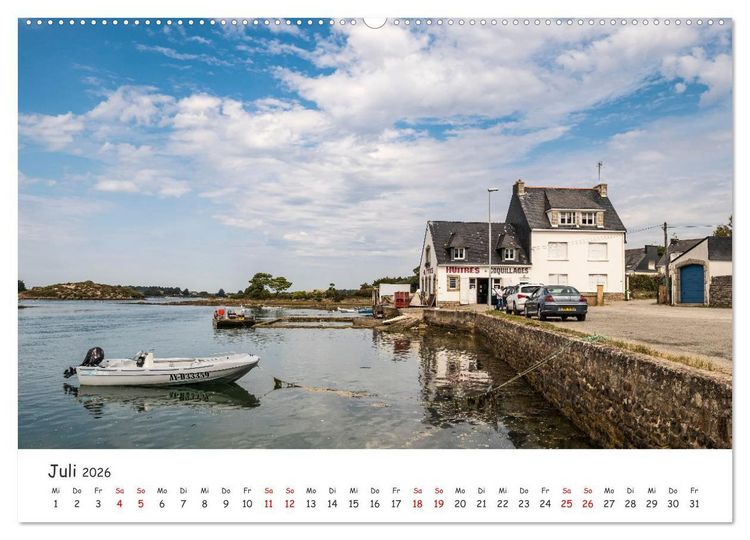 Produktbild: Unterwegs im Morbihan (Wandkalender 2026 DIN A2 quer), CALVENDO Monatskalender