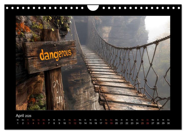 Produktbild: Abenteuerliche Wege (Wandkalender 2026 DIN A4 quer), CALVENDO Monatskalender