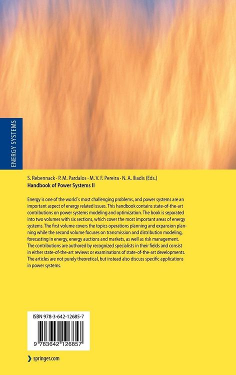 Produktbild: Handbook of Power Systems II