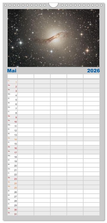 Produktbild: Familienplaner 2026 - Juwelen der Nacht mit 5 Spalten (Wandkalender, 21 x 45 cm) CALVENDO