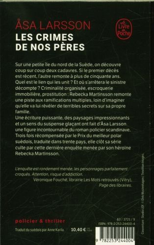 Produktbild: Les Crimes de nos p&egrave;res