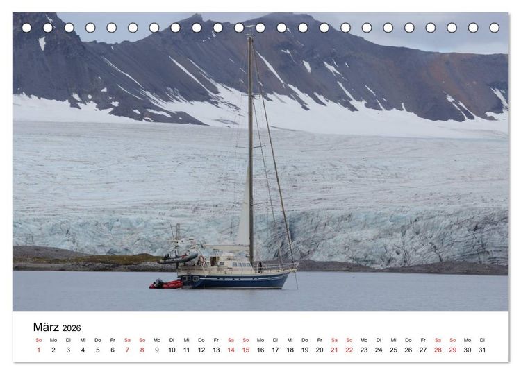 Produktbild: Svalbard 2026 (Tischkalender 2026 DIN A5 quer), CALVENDO Monatskalender
