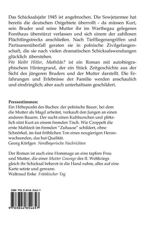 Produktbild: Wo bleibt Hitler, Mathilda?