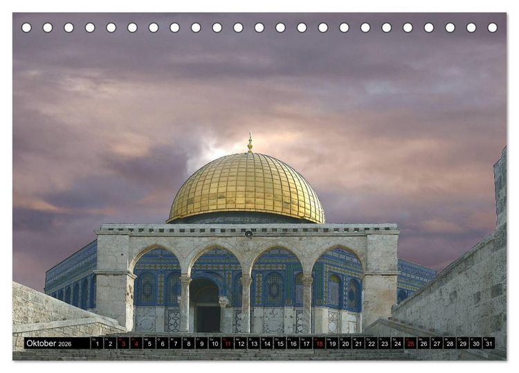 Produktbild: Jerusalem, die heilige Stadt (Tischkalender 2026 DIN A5 quer), CALVENDO Monatskalender