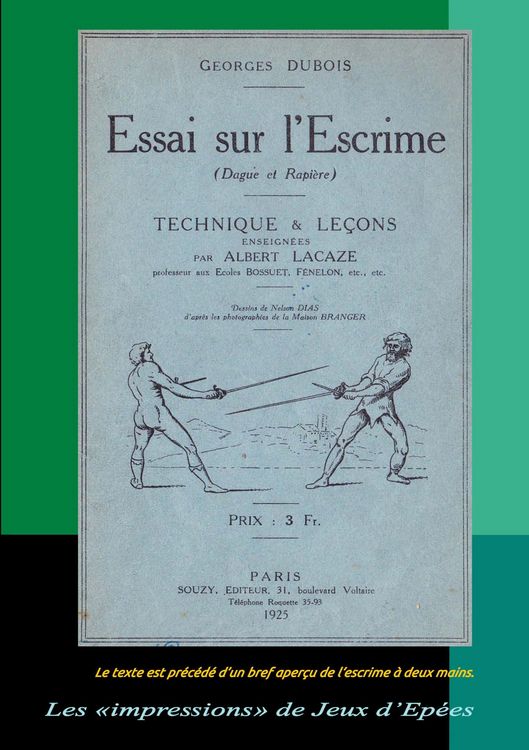 Produktbild: Essai sur l'Escrime (Dague et Rapi&egrave;re)