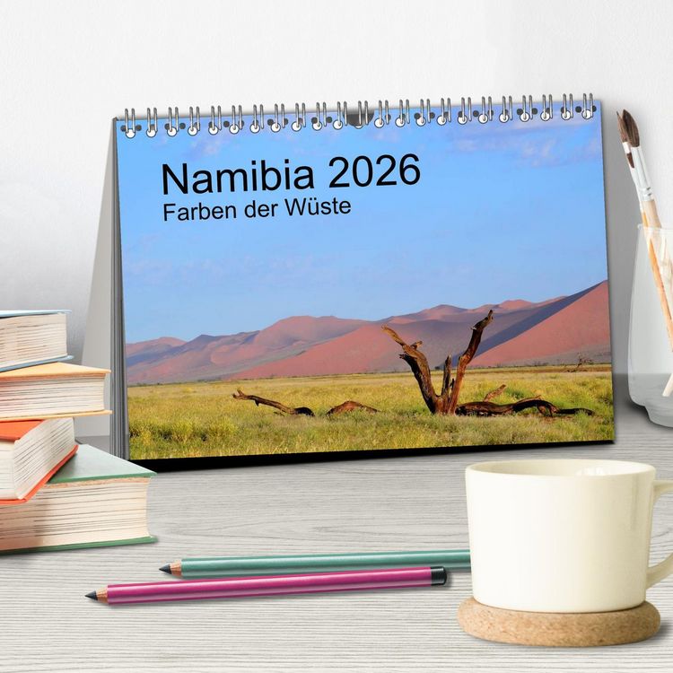 Produktbild: Namibia 2026 Farben der W&uuml;ste (Tischkalender 2026 DIN A5 quer), CALVENDO Monatskalender