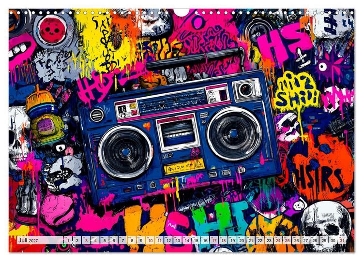 Produktbild: City Beats - Graffiti Dreams (Wandkalender 2027 DIN A3 quer), CALVENDO Monatskalender