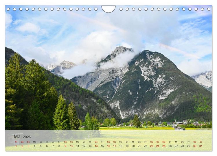 Produktbild: Alpenwelten-Zwischen Wetterstein und Karwendel (Wandkalender 2026 DIN A4 quer), CALVENDO Monatskalender