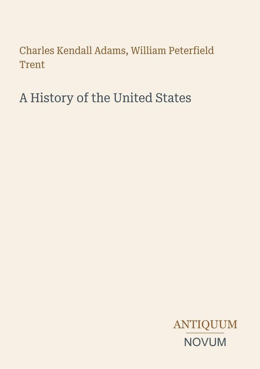 Produktbild: A History of the United States
