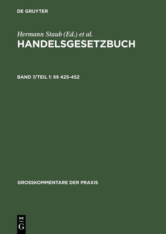 Produktbild: &sect;&sect; 425-452