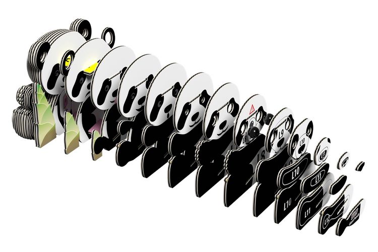 Produktbild: EUGY - 3D Bastelset Grosser Panda