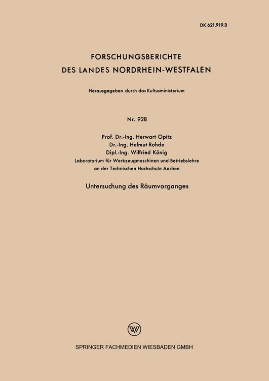 Produktbild: Untersuchung des R&auml;umvorganges