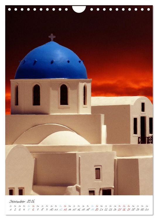 Produktbild: Santorini im Focus (Wandkalender 2026 DIN A4 hoch), CALVENDO Monatskalender