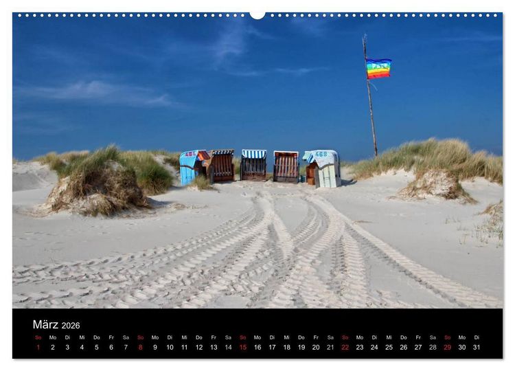 Produktbild: Amrum, Perle der Nordsee (Wandkalender 2026 DIN A2 quer), CALVENDO Monatskalender