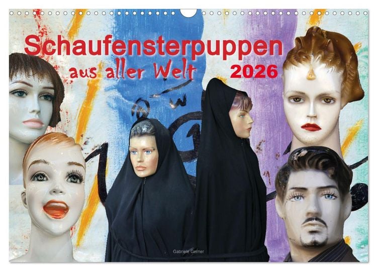 Produktbild: Schaufensterpuppen aus aller Welt (Wandkalender 2026 DIN A3 quer), CALVENDO Monatskalender