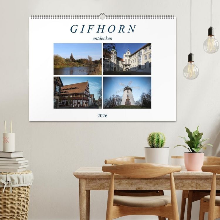 Produktbild: Gifhorn entdecken (Wandkalender 2026 DIN A2 quer), CALVENDO Monatskalender