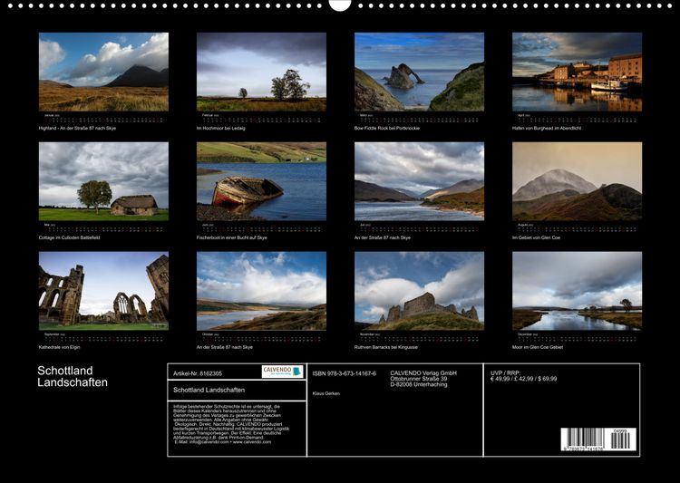 Produktbild: Schottland Landschaften (Wandkalender 2022 DIN A2 quer)