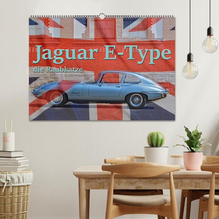 Produktbild: Jaguar E-Type - Die Raubkatze (Wandkalender 2026 DIN A2 quer), CALVENDO Monatskalender