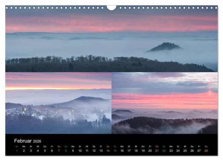 Produktbild: Atemberaubende und Emotionale Landschaften in der Pfalz (Wandkalender 2026 DIN A3 quer), CALVENDO Monatskalender